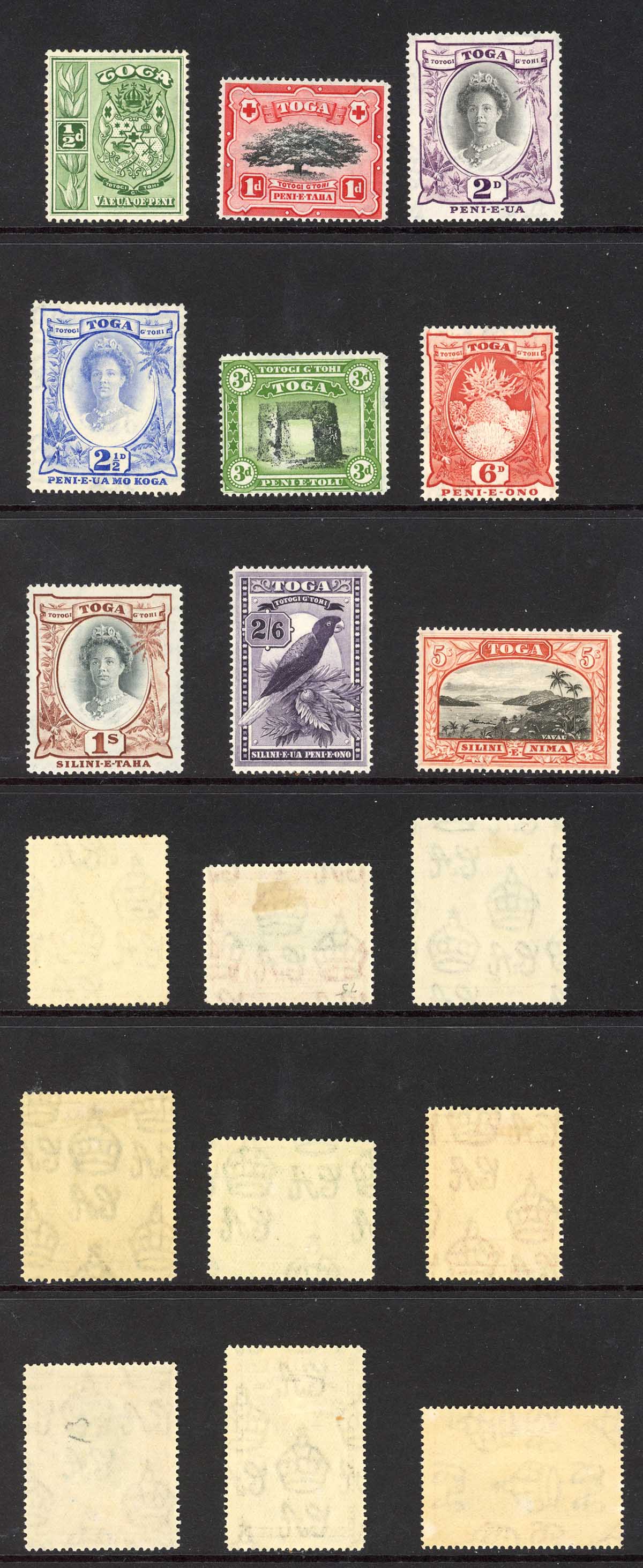 Tonga SG74/82 1942 Set wmk Script M/M Cat 90 pounds – Mark Bloxham ...