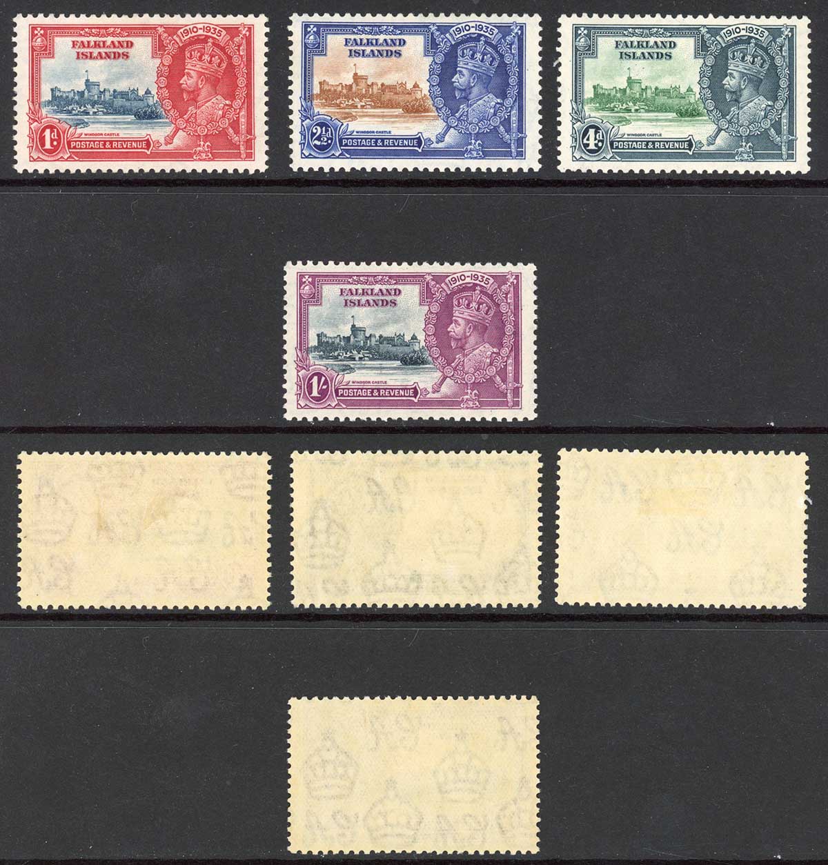 Falkland Is SG139/42 1935 Silver Jubilee M/M Cat 55 pounds – Mark ...